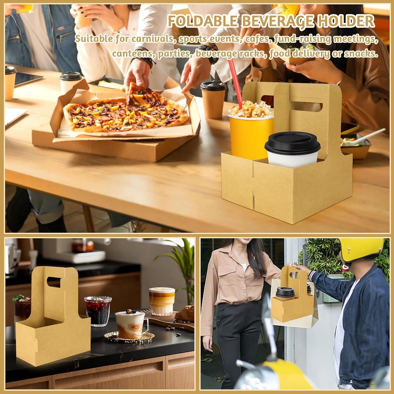 20 Soportes de Bebidas Desechables CZWESTC para 2 Tazas