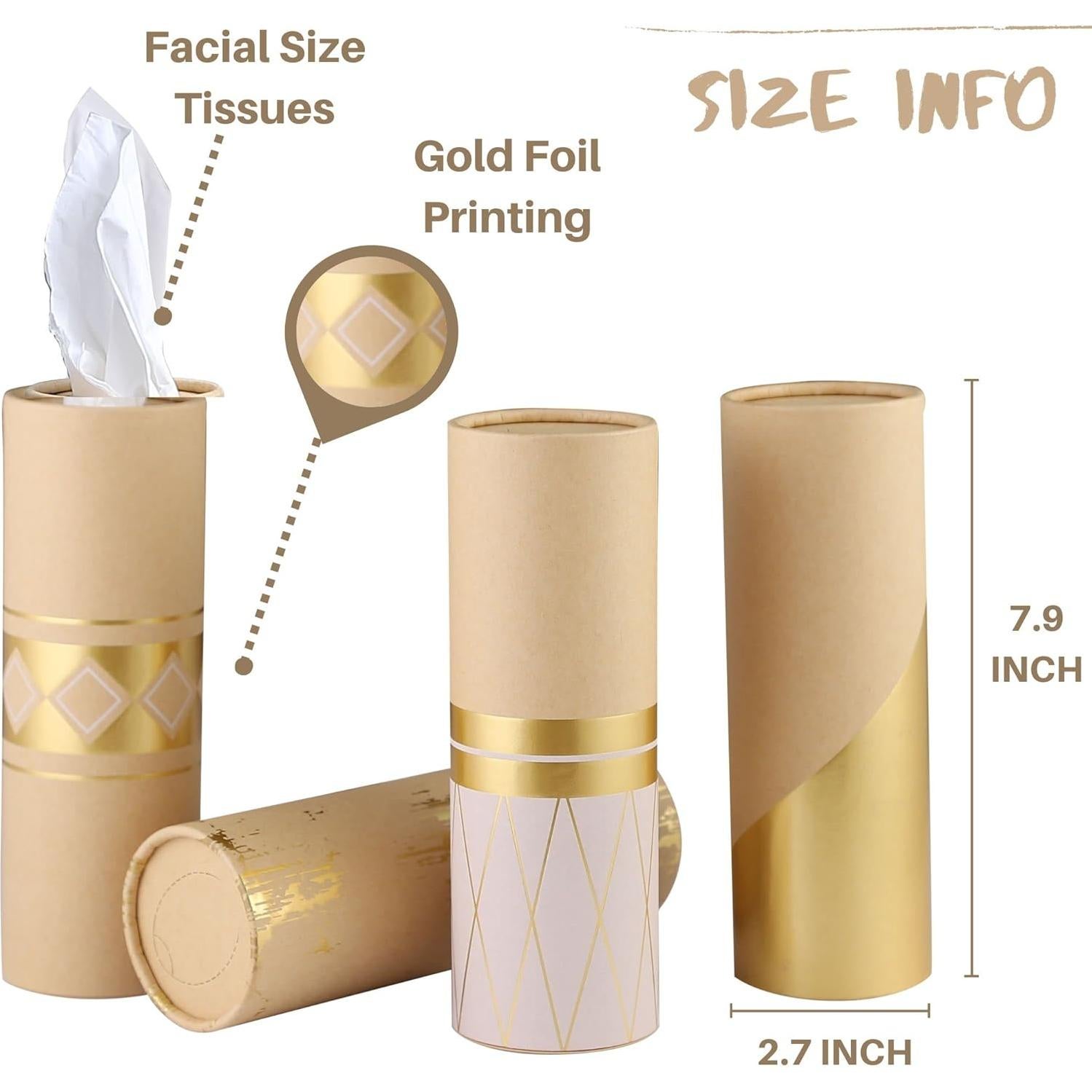 Soporte de Vaso para Auto Winoo con Pañuelos 4 PK Cilindro