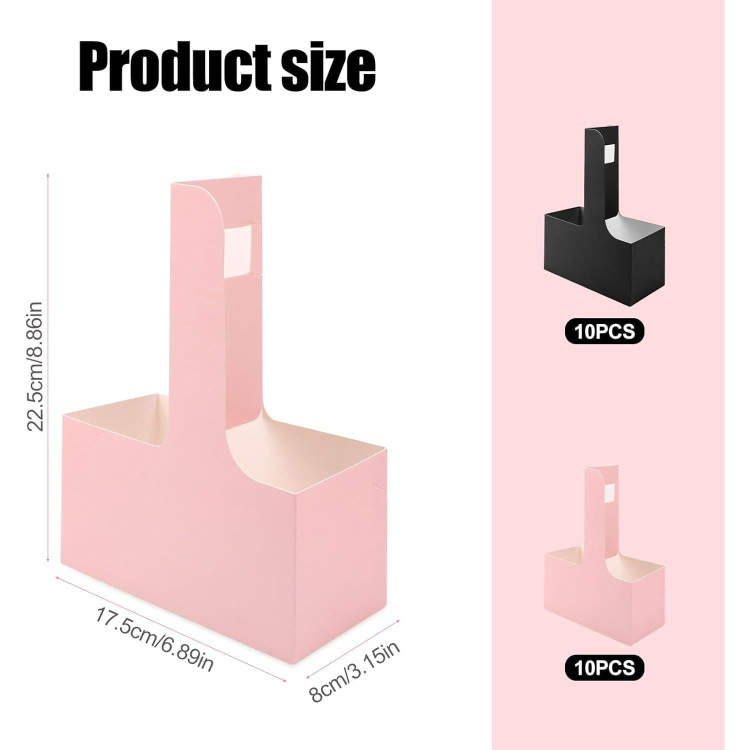 20 Soportes de Café de Cartón con Asa para 2 Tazas - Gosknor