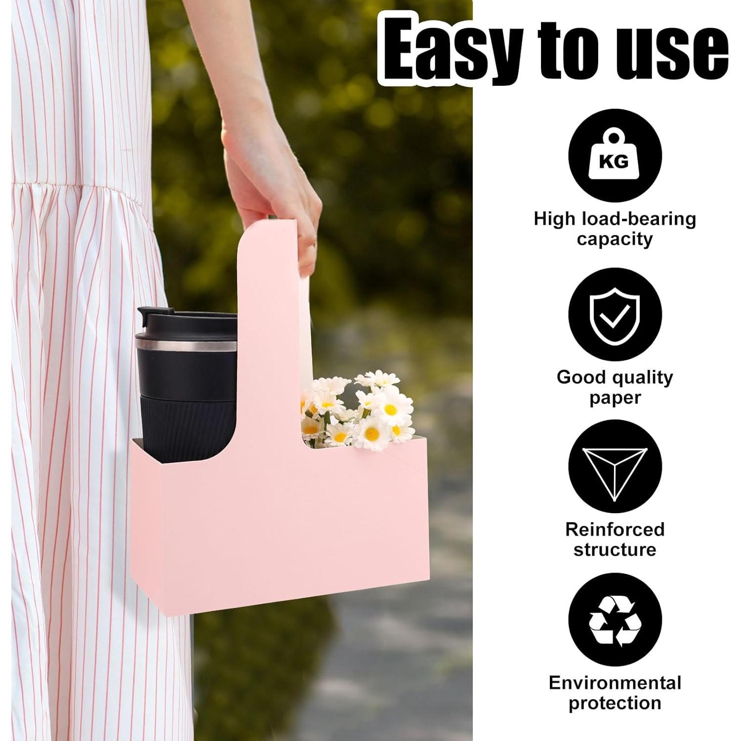 20 Soportes de Café de Cartón con Asa para 2 Tazas - Gosknor