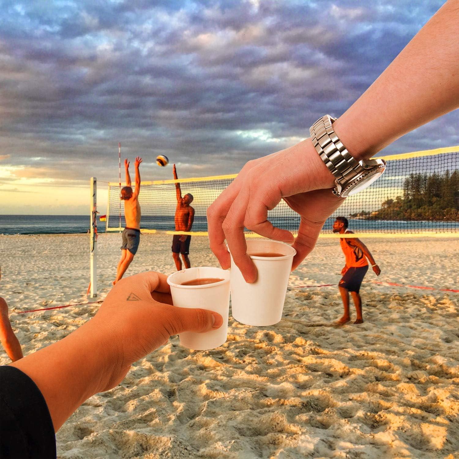 300 Vasos de Papel Desechables 6 oz Vumdua - A Prueba de Fugas