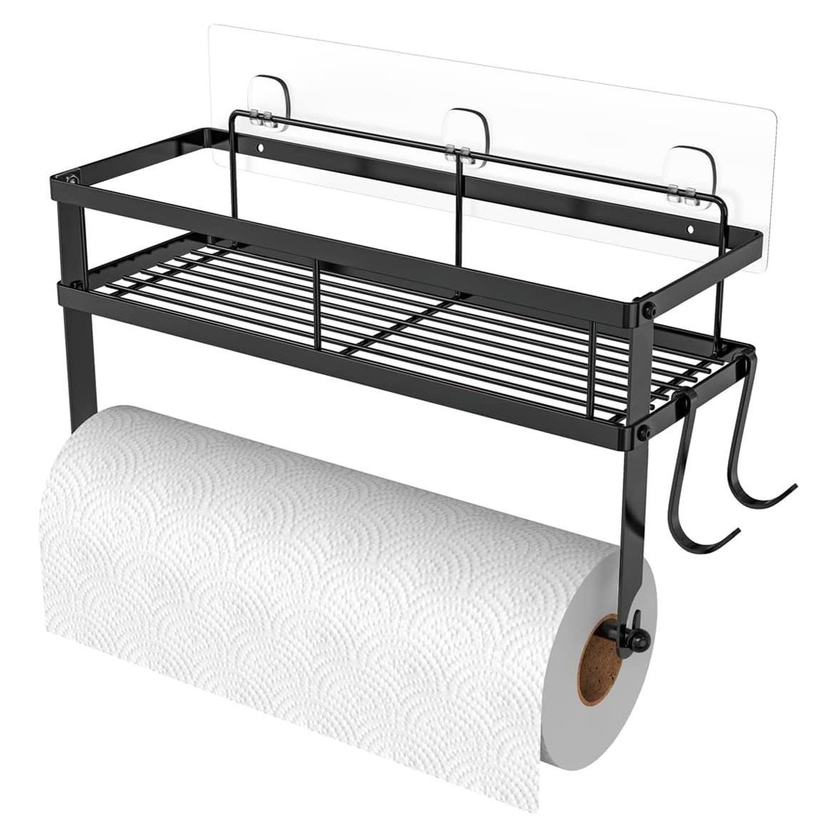 Soporte para Toallas de Papel ESOW Acero Inoxidable Negro Mate