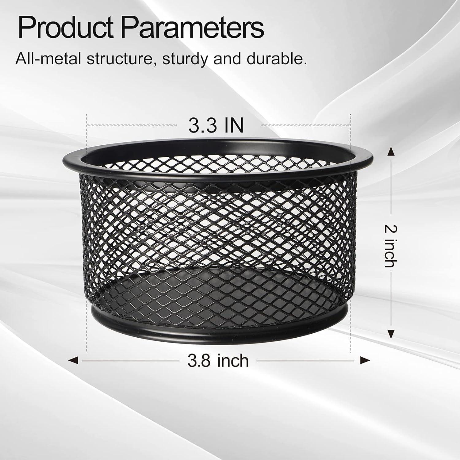 Organizador de Escritorio Apilable grwanpen - Malla Metal Negra