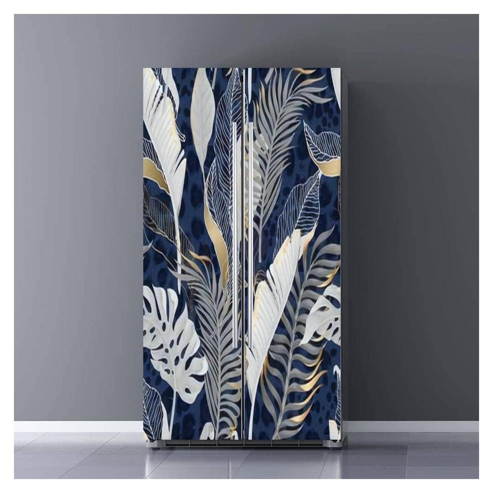 Juego de adhesivos decorativos BSPWIRFNZPL para refrigerador 77x200cm