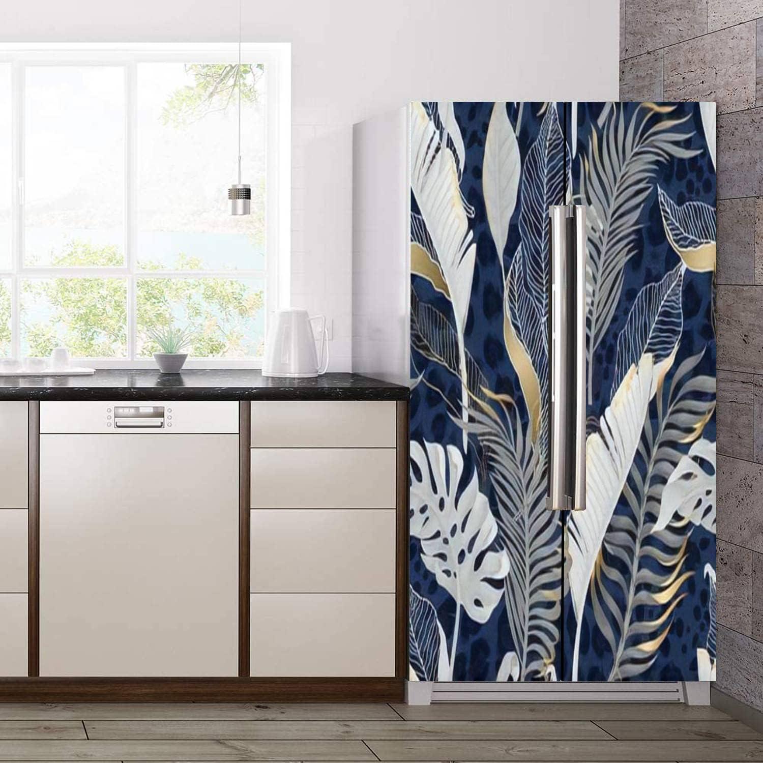 Juego de adhesivos decorativos BSPWIRFNZPL para refrigerador 77x200cm