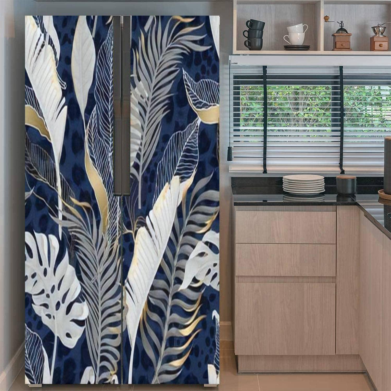 Juego de adhesivos decorativos BSPWIRFNZPL para refrigerador 77x200cm