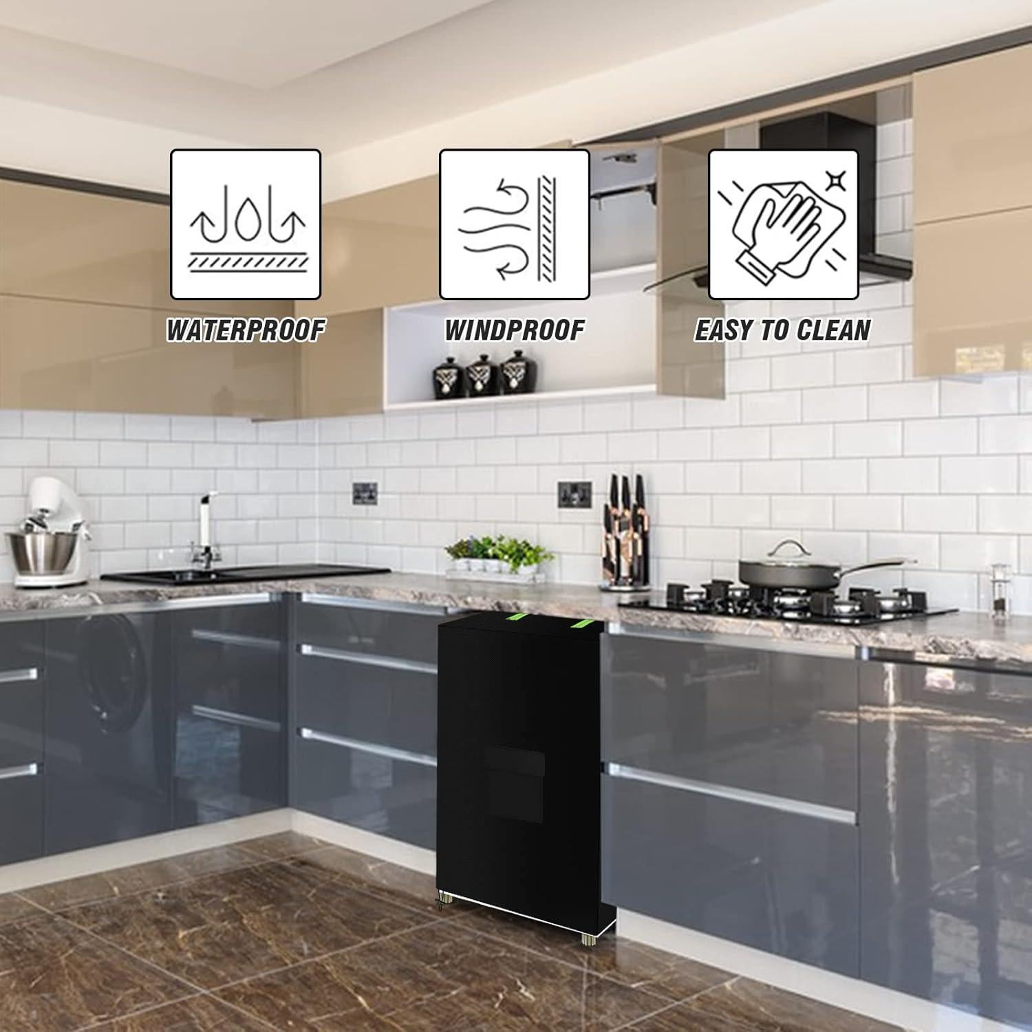 Cubierta de Congelador ZUYIYI F1000 Impermeable 86.3x58.4 cm