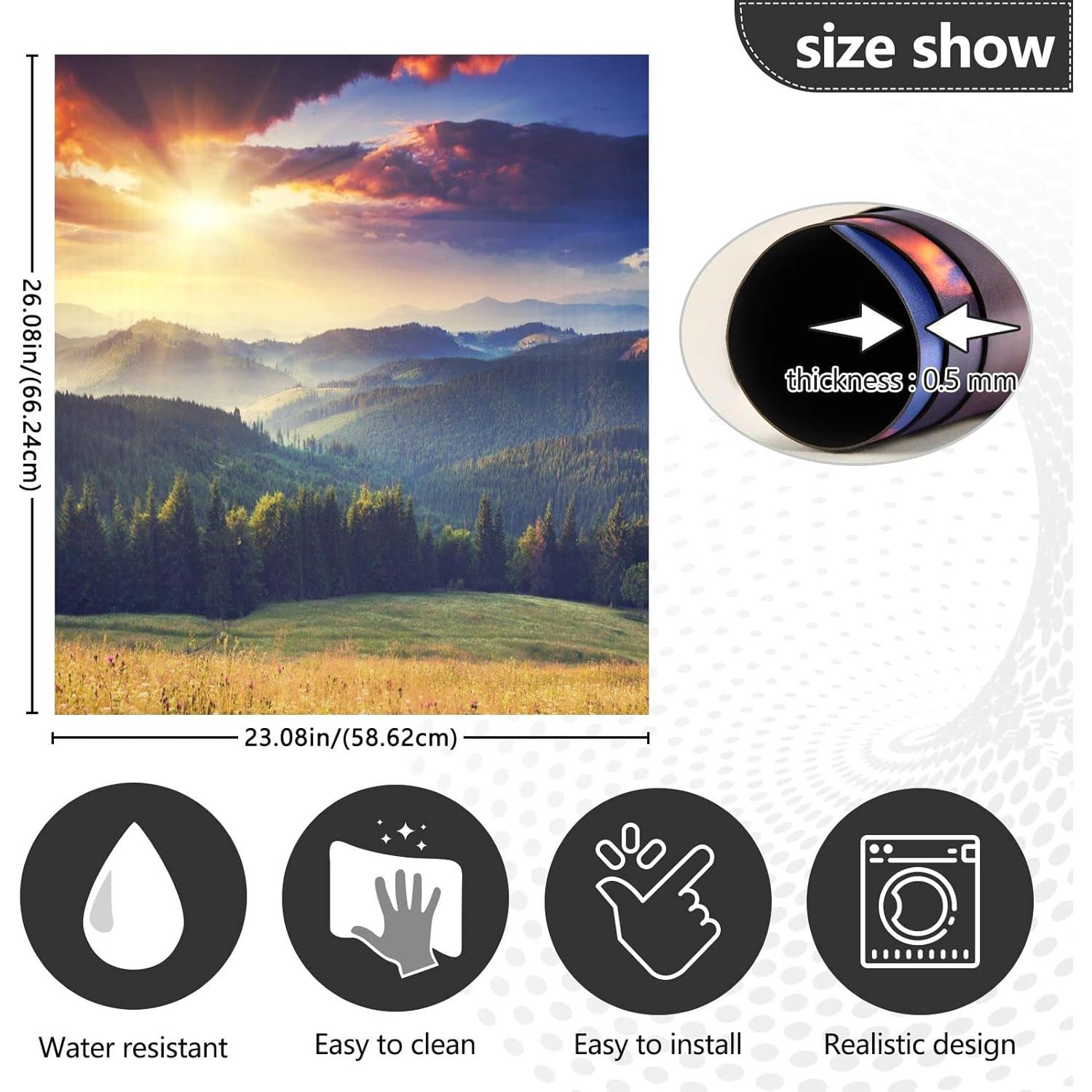 Cubierta Magnética para Lavavajillas BOENLE 58.42x66.04 cm Montañas