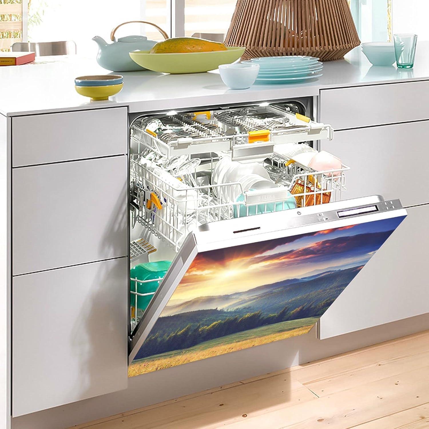 Cubierta Magnética para Lavavajillas BOENLE 58.42x66.04 cm Montañas