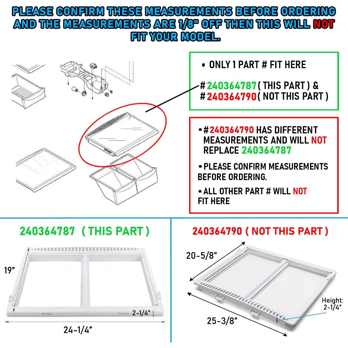 Tapa de Cajón Frigidaire Lifetime LAP1278 64.1x48.3 cm
