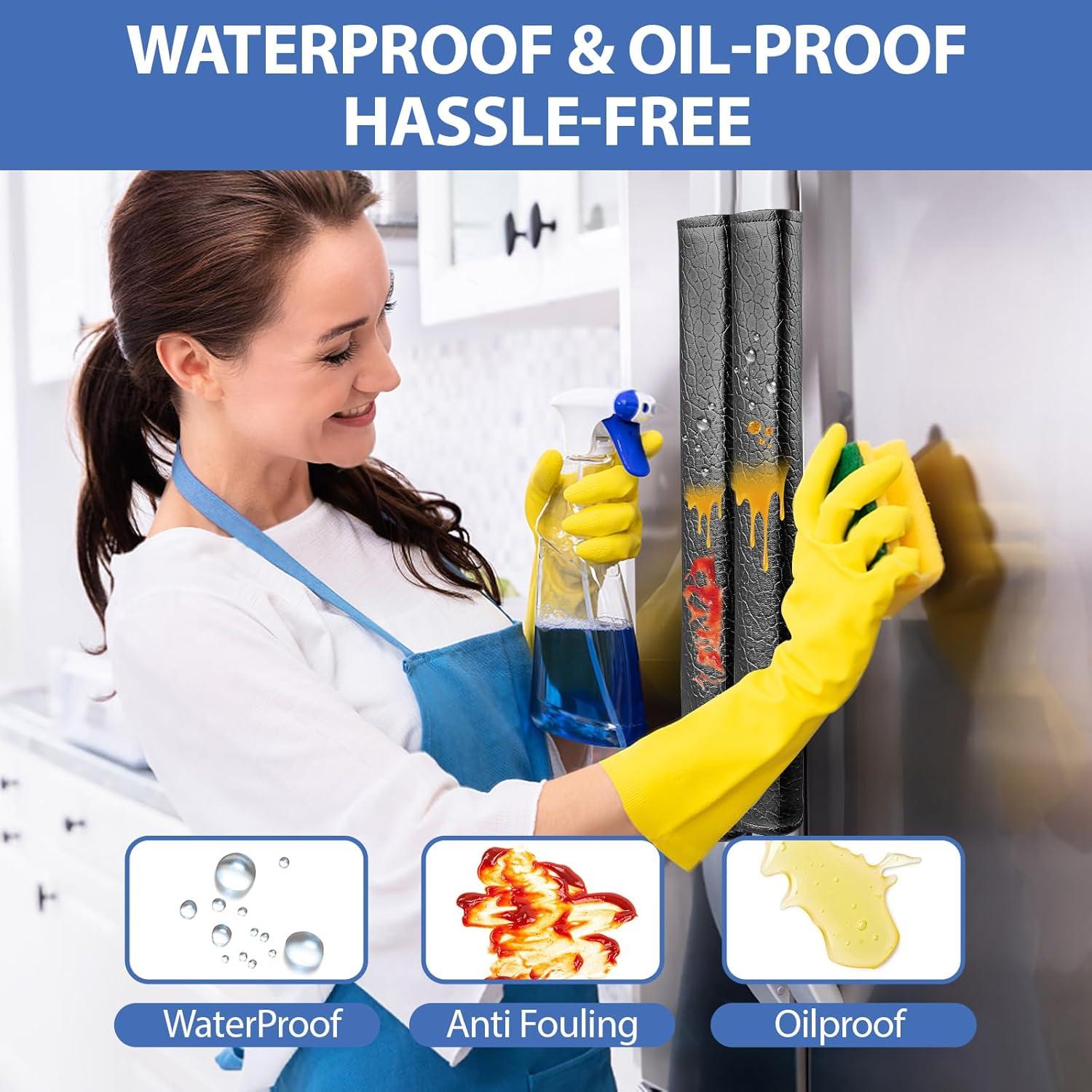 Cubiertas de Manijas de Refrigerador OUGAR8 - Impermeables, 2 Piezas