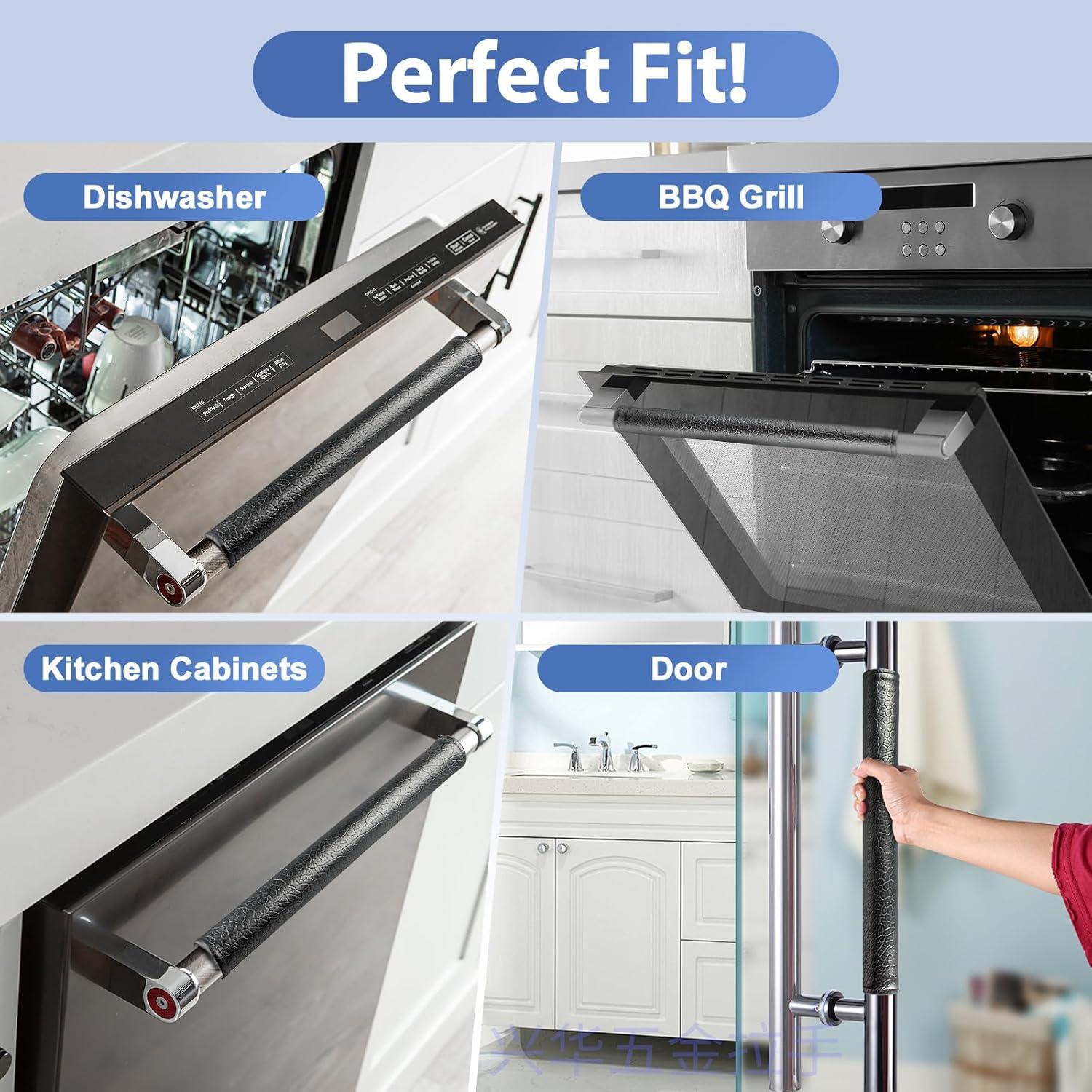 Cubiertas de Manijas de Refrigerador OUGAR8 - Impermeables, 2 Piezas