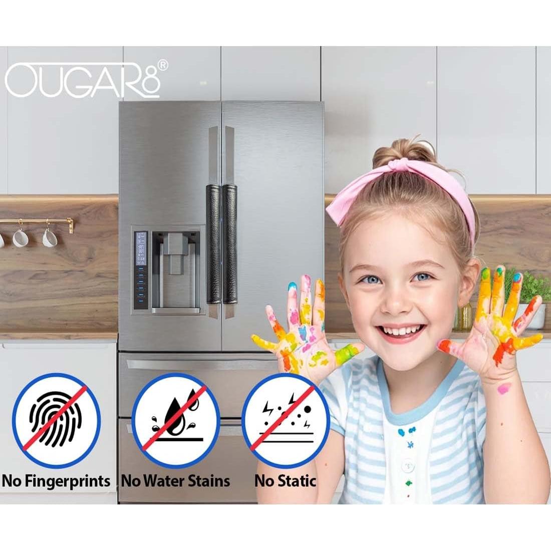 Cubiertas de Manijas de Refrigerador OUGAR8 - Impermeables, 2 Piezas