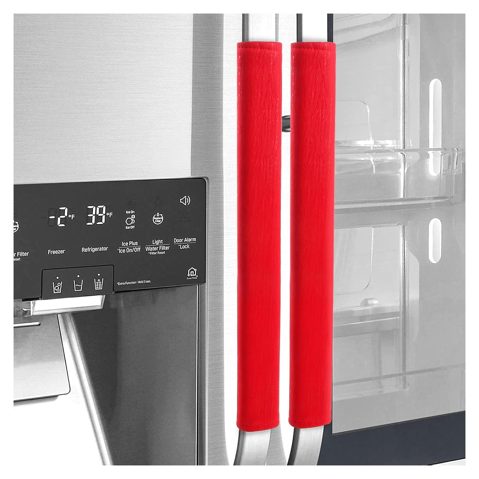 Cubiertas para Manijas de Refrigerador OUGAR8 - Impermeables, 2 Piezas 40x10 cm