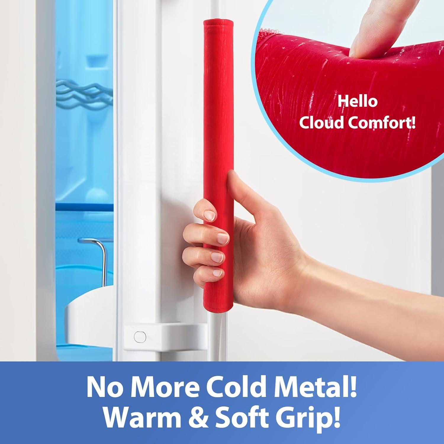 Cubiertas para Manijas de Refrigerador OUGAR8 - Impermeables, 2 Piezas 40x10 cm