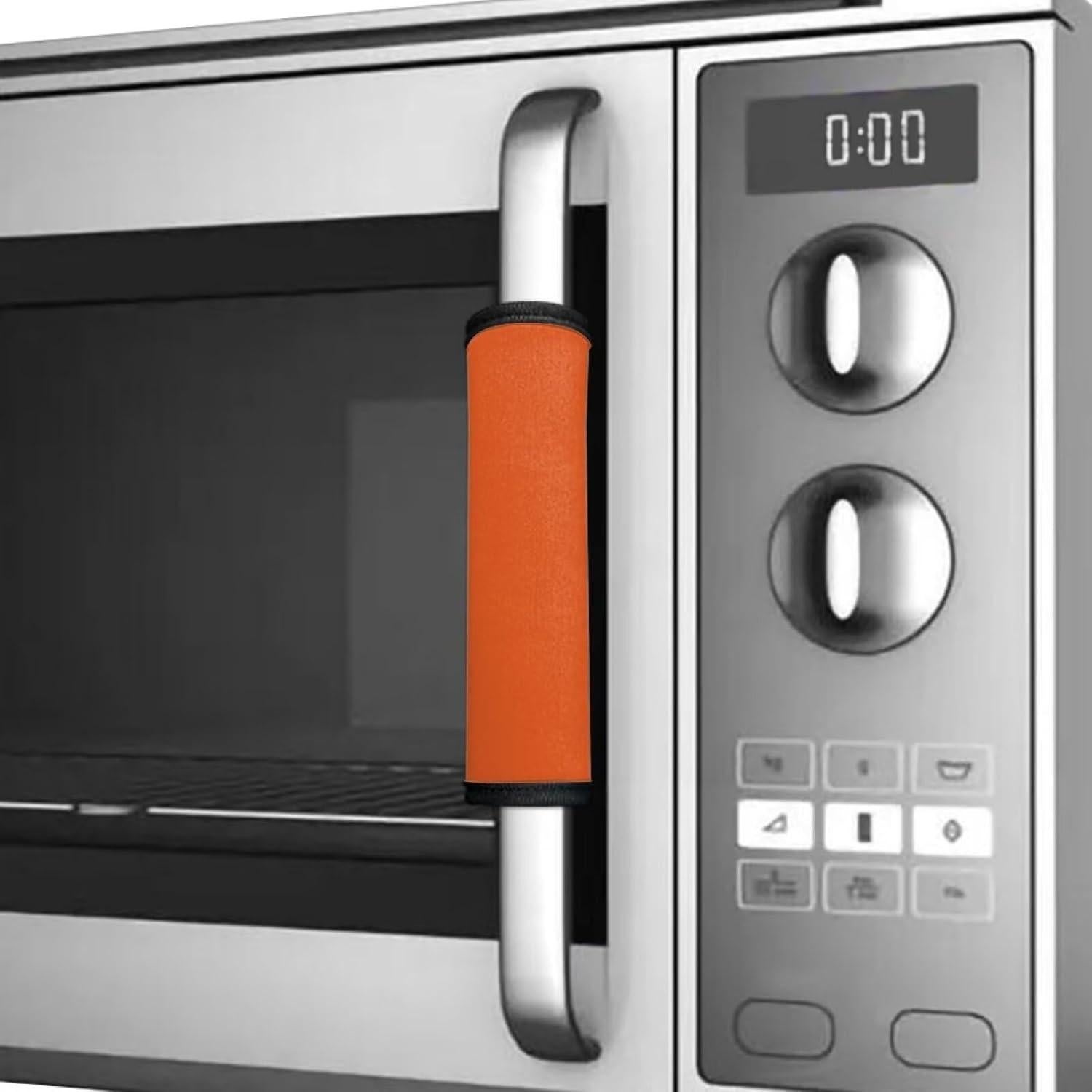 Cubiertas de Manijas de Refrigerador WXYUN Naranja Juego de 4