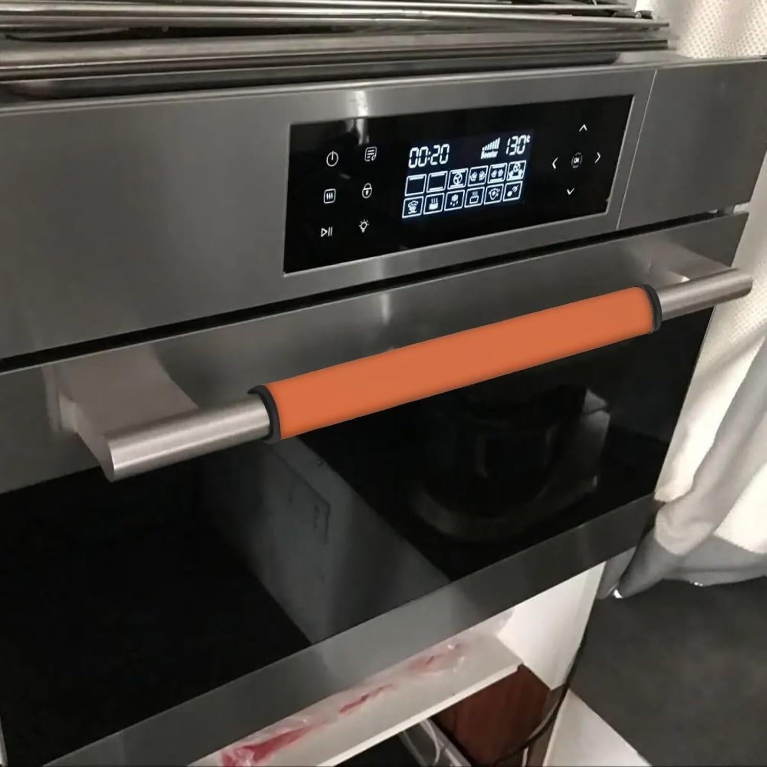 Cubiertas de Manijas de Refrigerador WXYUN Naranja Juego de 4