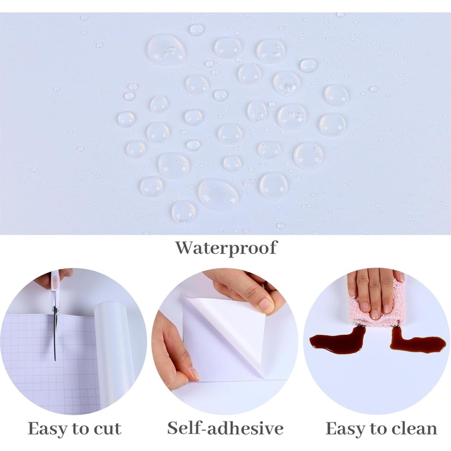 Papel Contacto VaryPaper Metálico Blanco 15.7x78.7 Pulgadas