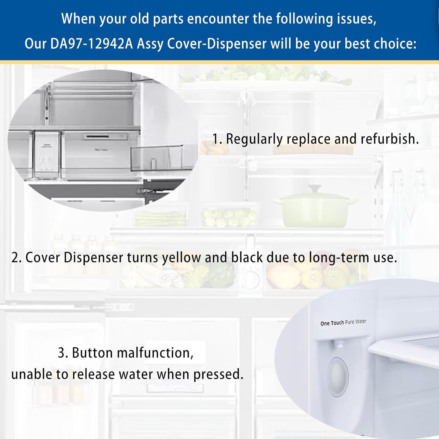 Cubierta Assy DA97-12942A Sokonuke para Refrigerador Samsung