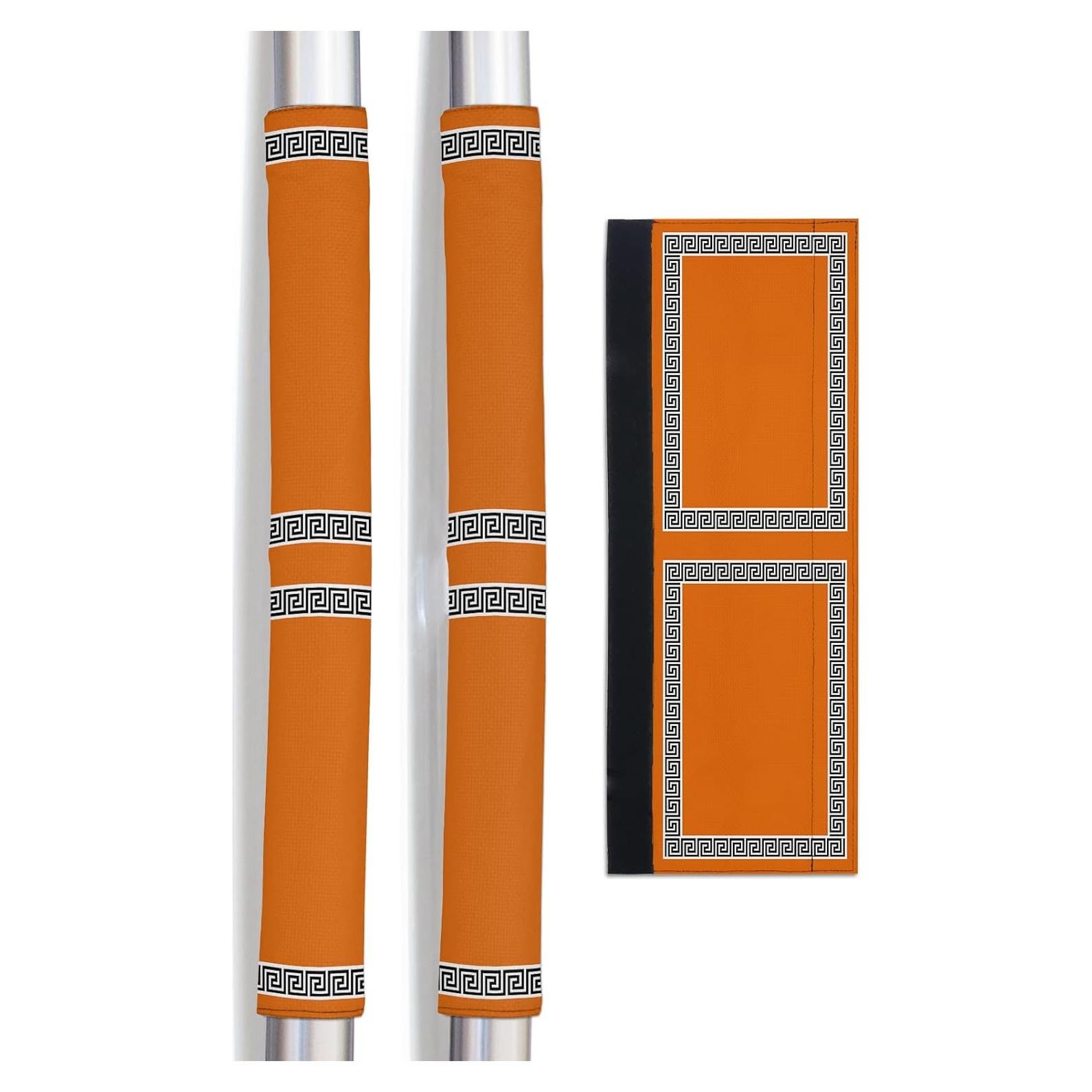 Cubiertas de Manijas de Refrigerador LBCASA Juego de 2 Naranja