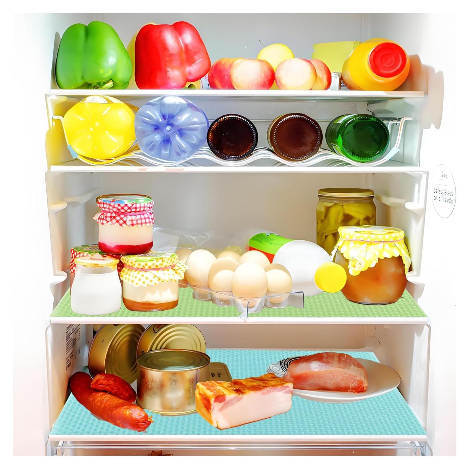 12 Forros de Refrigerador Yucenora 44.9x29.1cm Antideslizantes