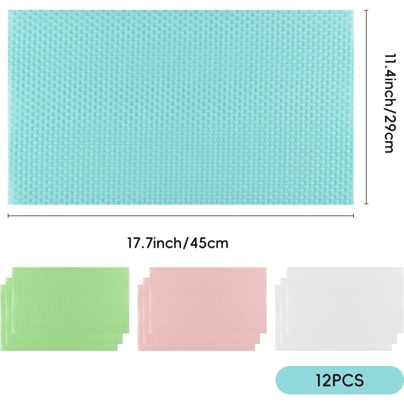 12 Forros de Refrigerador Yucenora 44.9x29.1cm Antideslizantes