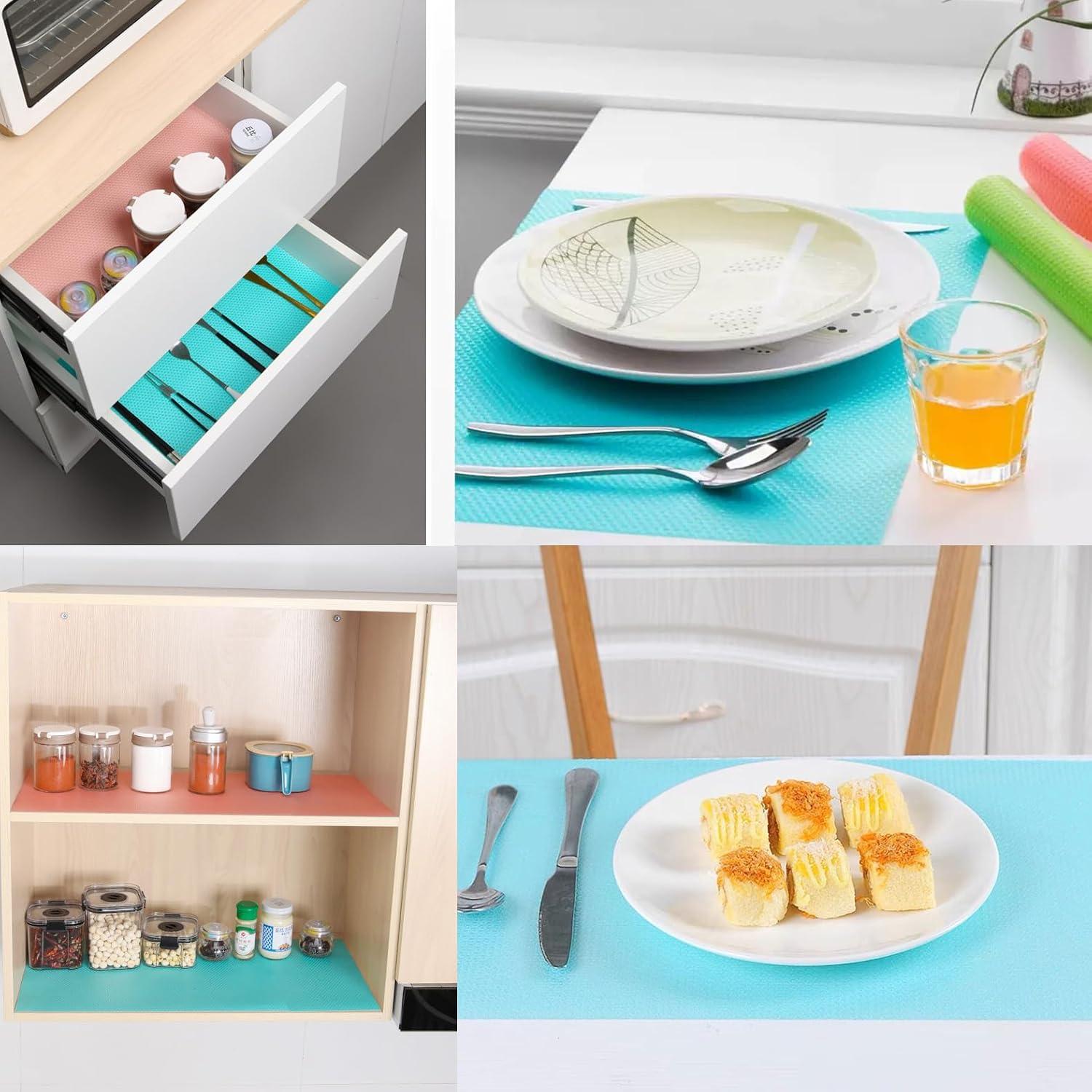 12 Forros de Refrigerador Yucenora 44.9x29.1cm Antideslizantes