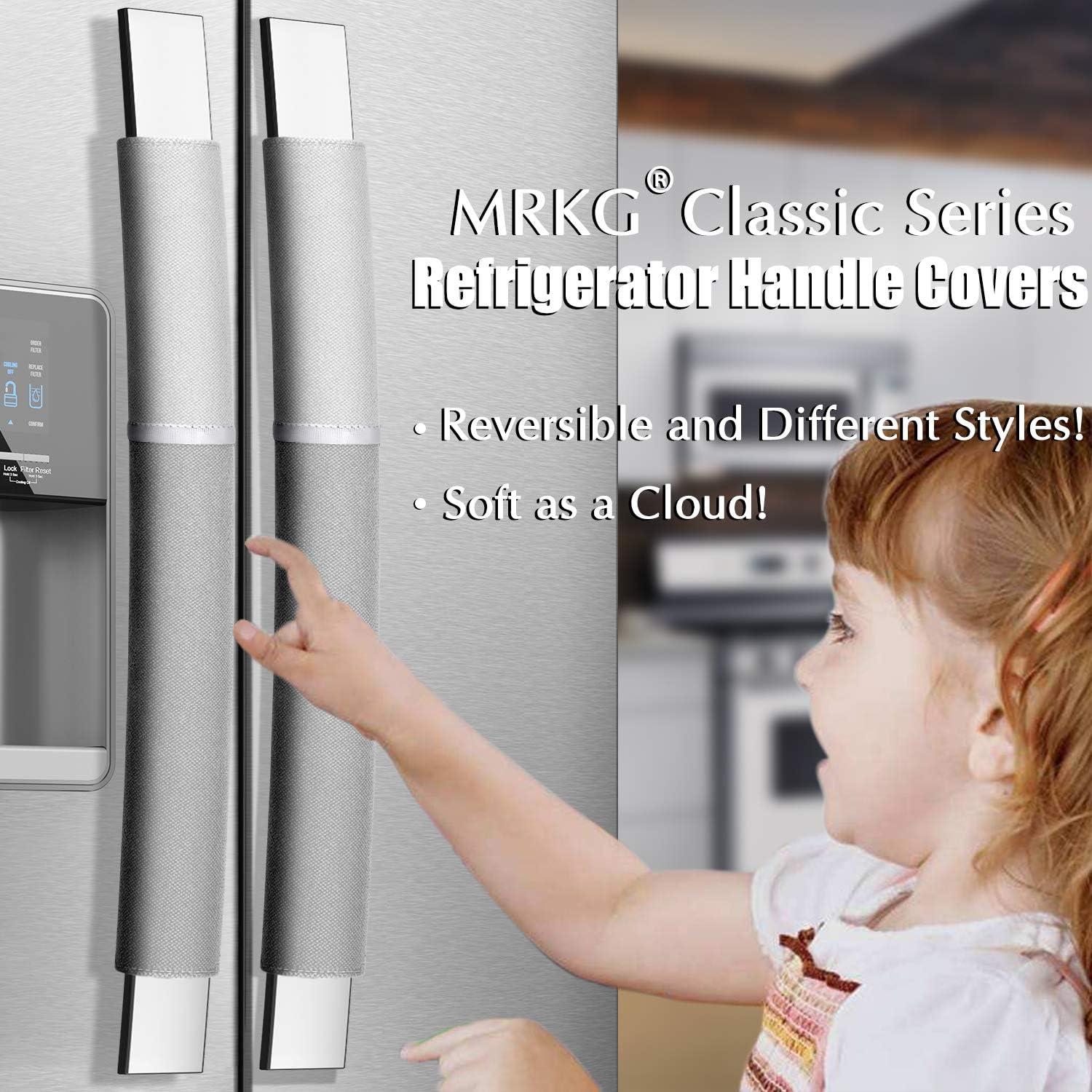 Cubiertas de Manijas de Refrigerador Miracle.M, Juego de 4, Gris