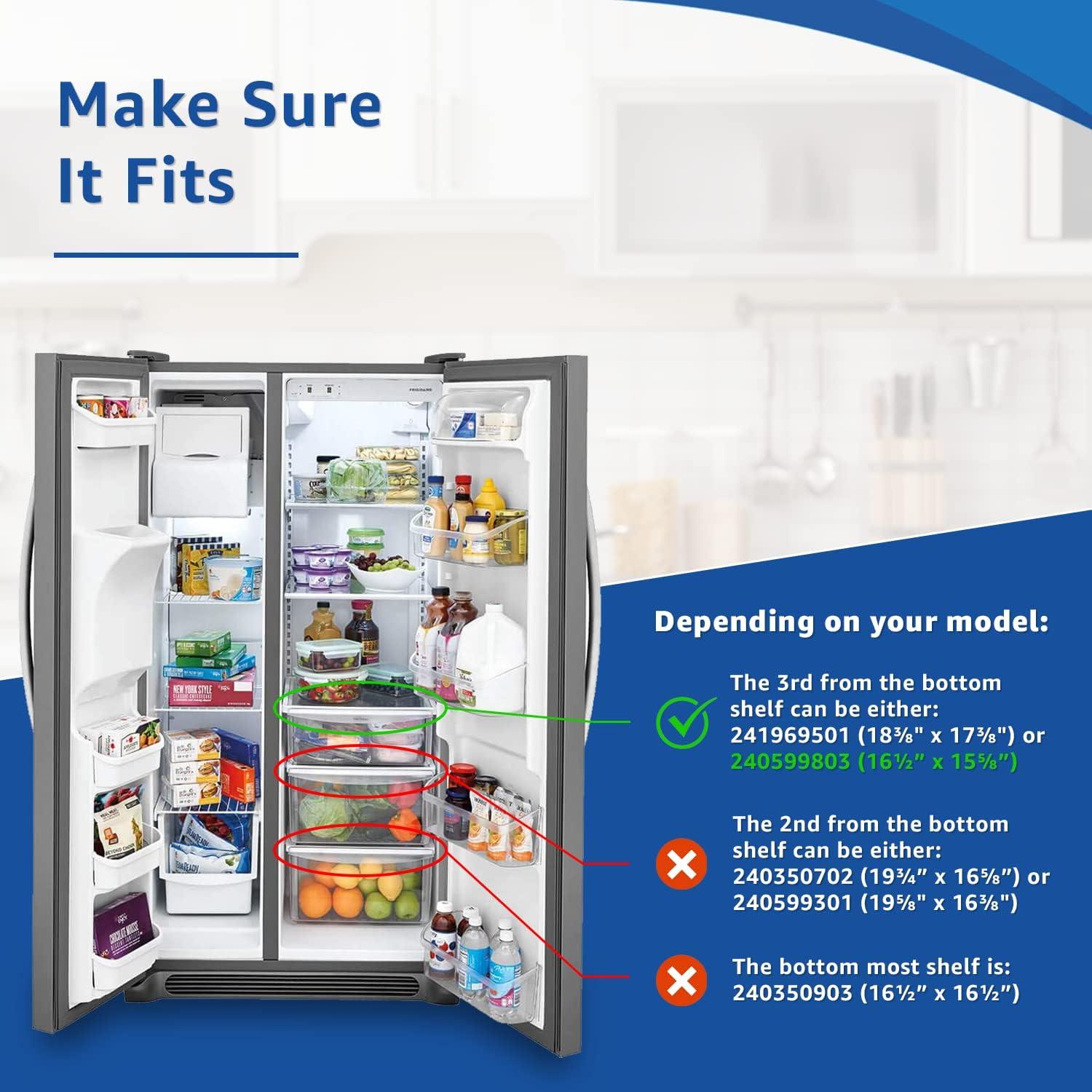 Cubierta de bandeja crisper Lifetime 240599803 41.91 cm x 39.69 cm