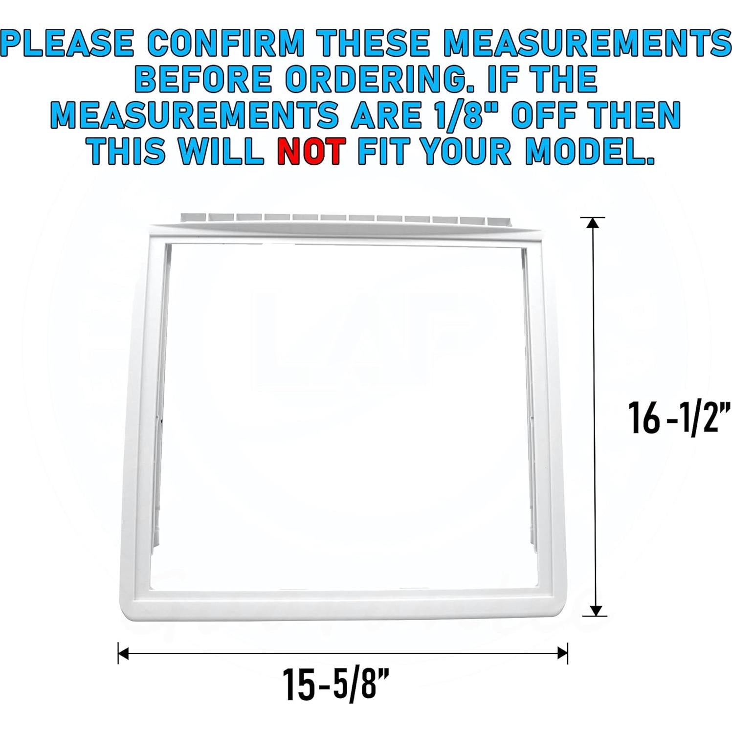 Cubierta de bandeja crisper Lifetime 240599803 41.91 cm x 39.69 cm