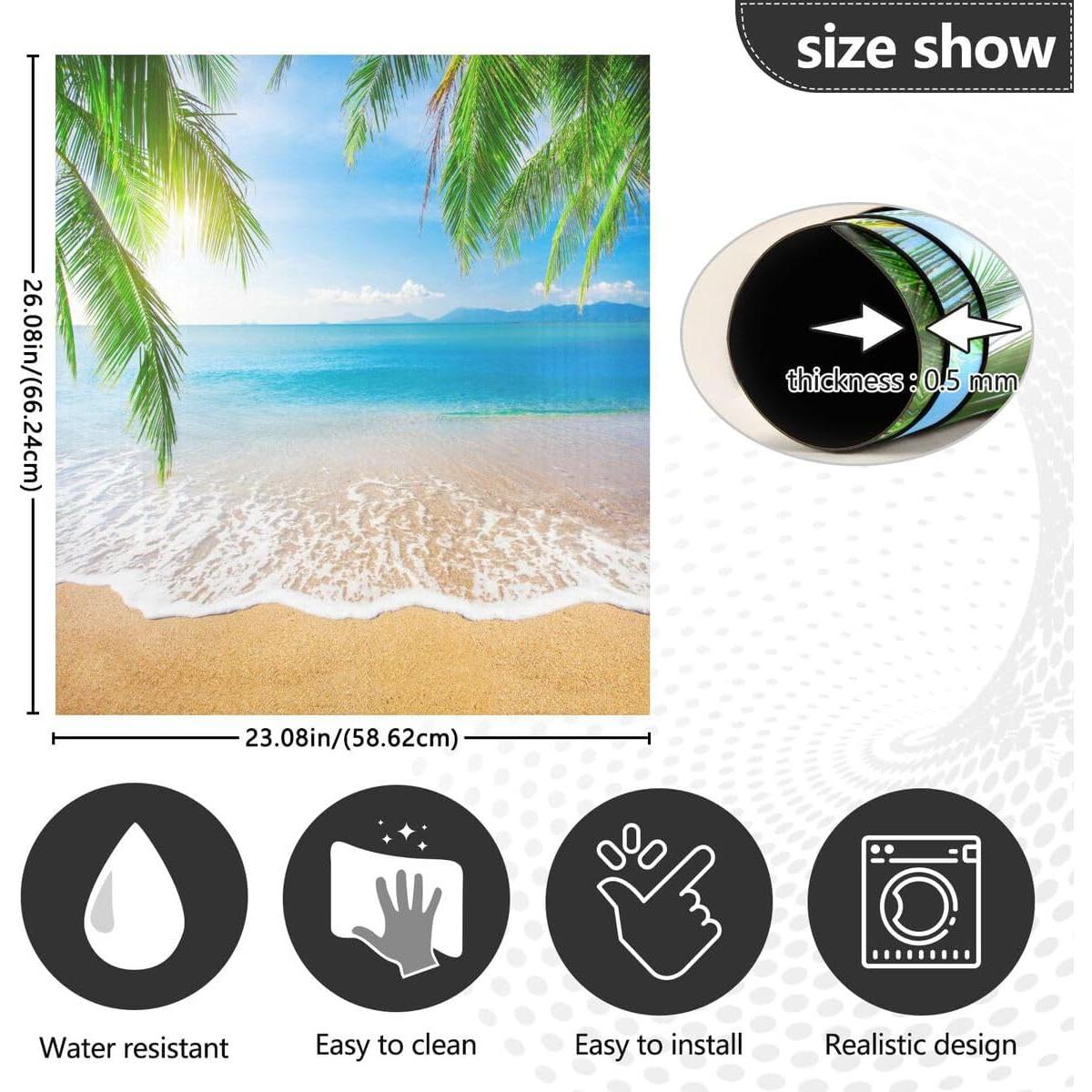 Cubierta Magnética de Lavadora ALAZA 58x66 cm Playa Tropical