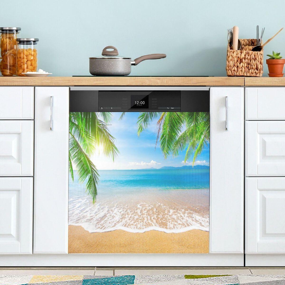 Cubierta Magnética de Lavadora ALAZA 58x66 cm Playa Tropical