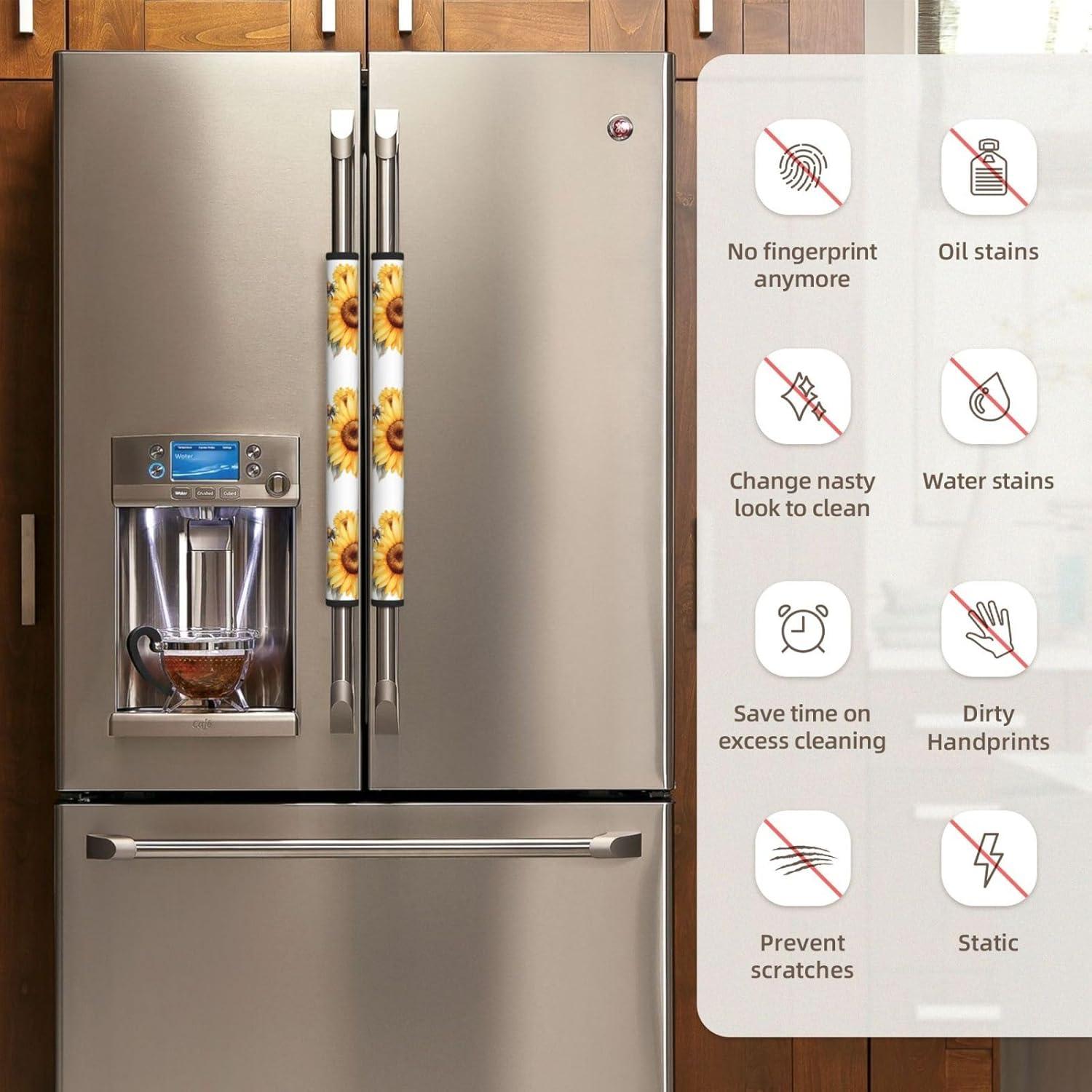 Cubiertas de Mango de Refrigerador Edafol 2 Pcs Antideslizantes