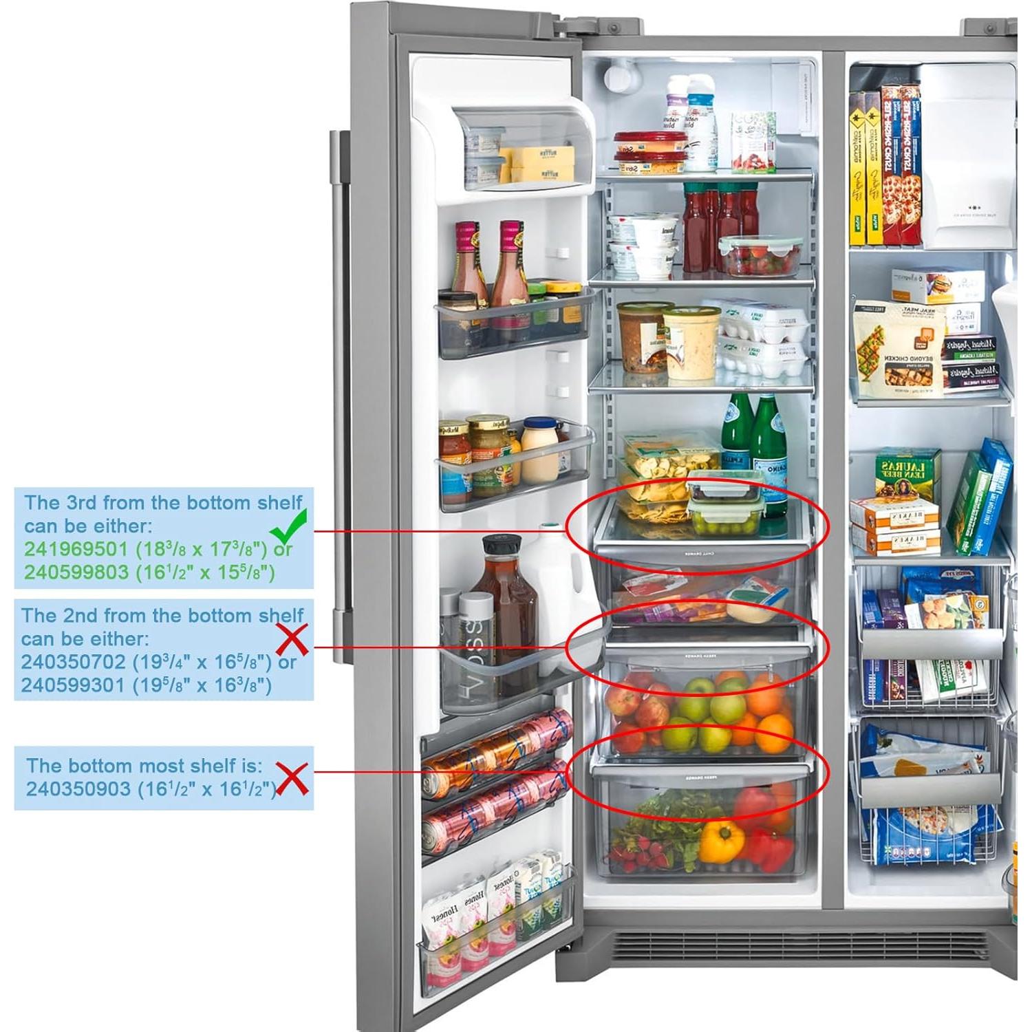 Marco de estante de refrigerador SZHY-LINK 240599803 Crisper