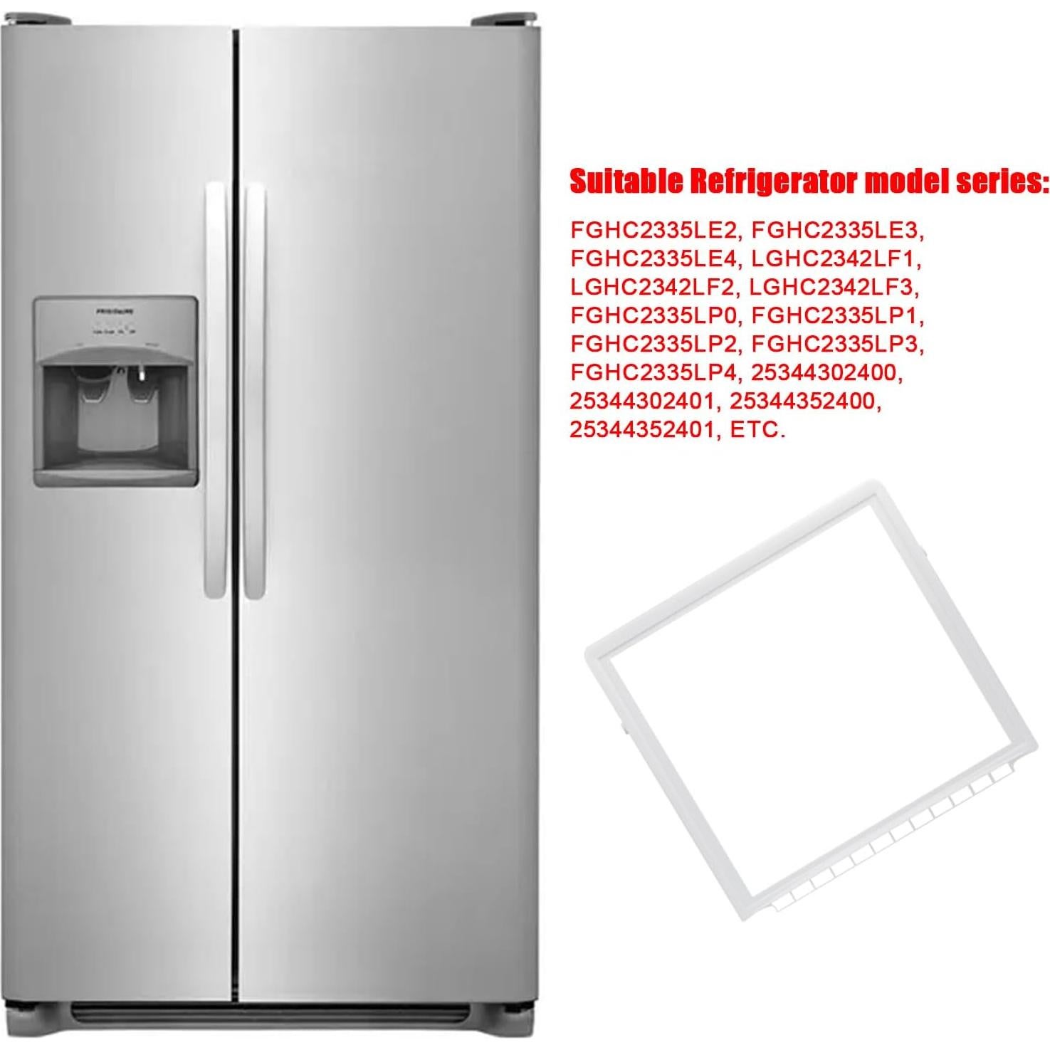 Marco de estante de refrigerador SZHY-LINK 240599803 Crisper