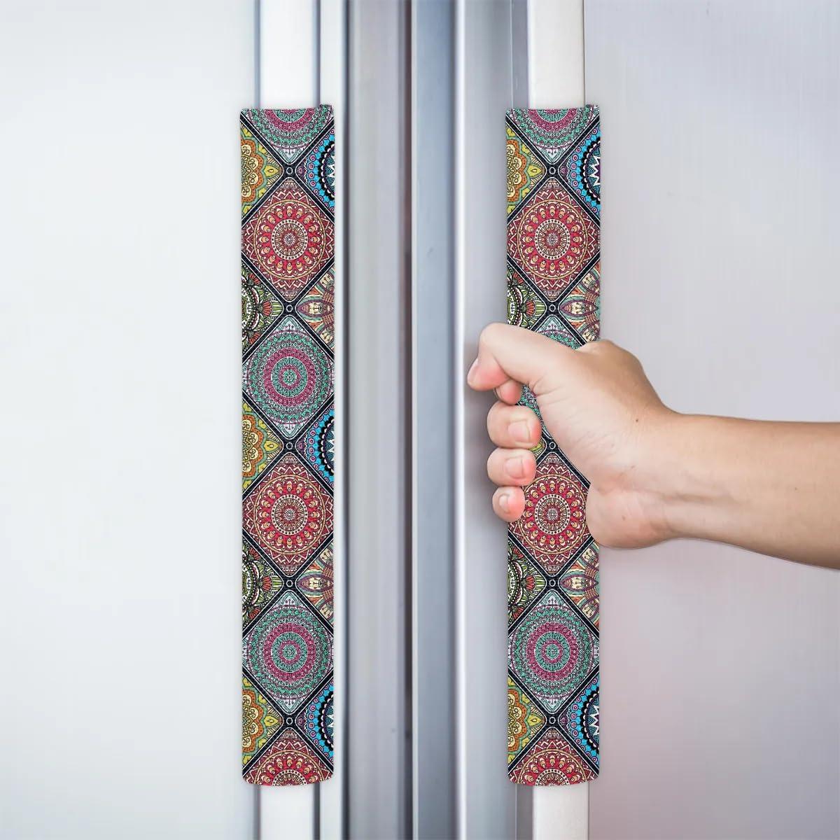 Cubiertas de Manijas de Refrigerador Hexteria, Juego de 2, Lino