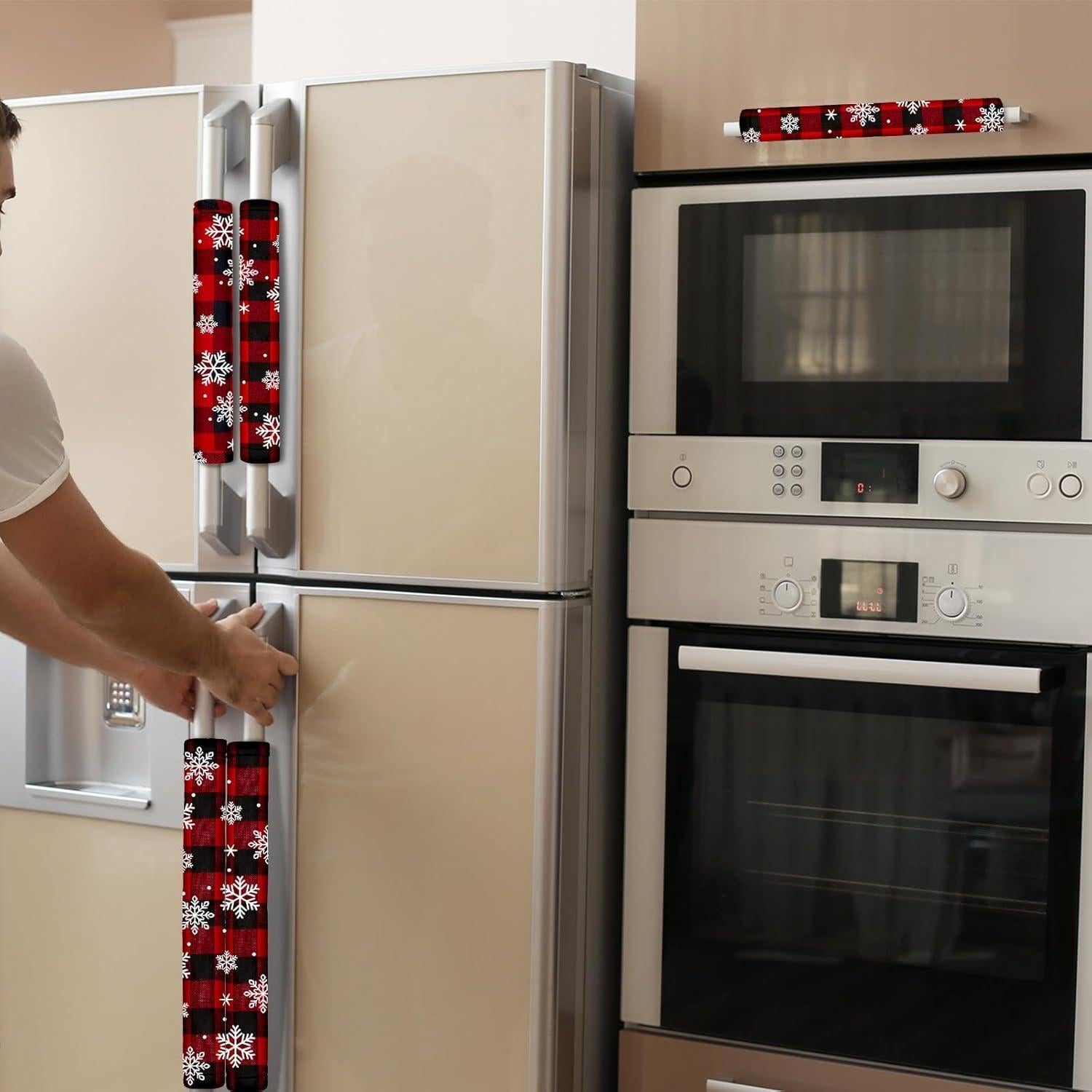 Cubiertas de Mango de Refrigerador Boao 6 Piezas Navidad