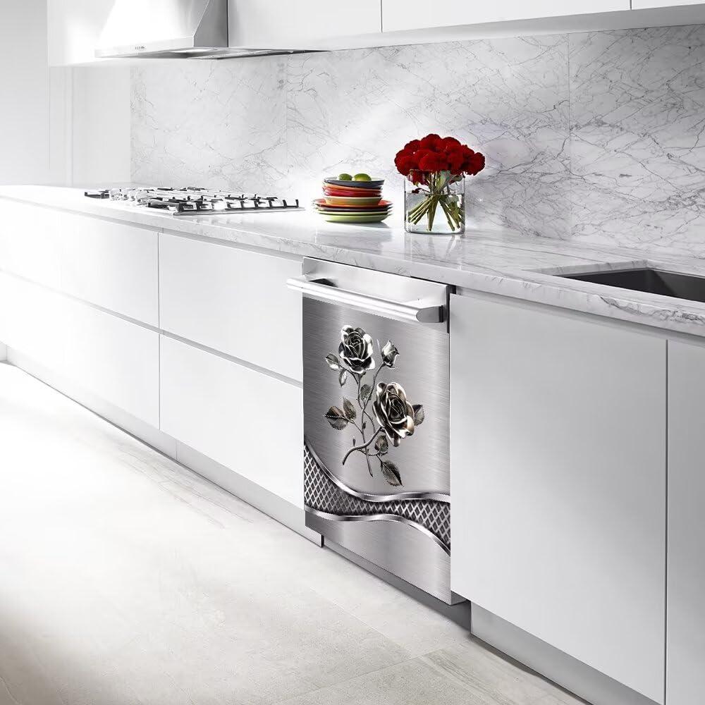 Cubierta Magnética para Lavavajillas Sticker240622 Floral 58.5x66 cm