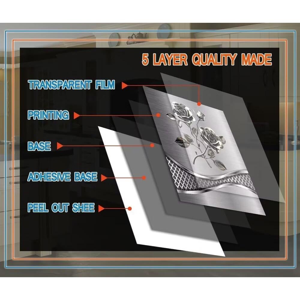 Cubierta Magnética para Lavavajillas Sticker240622 Floral 58.5x66 cm