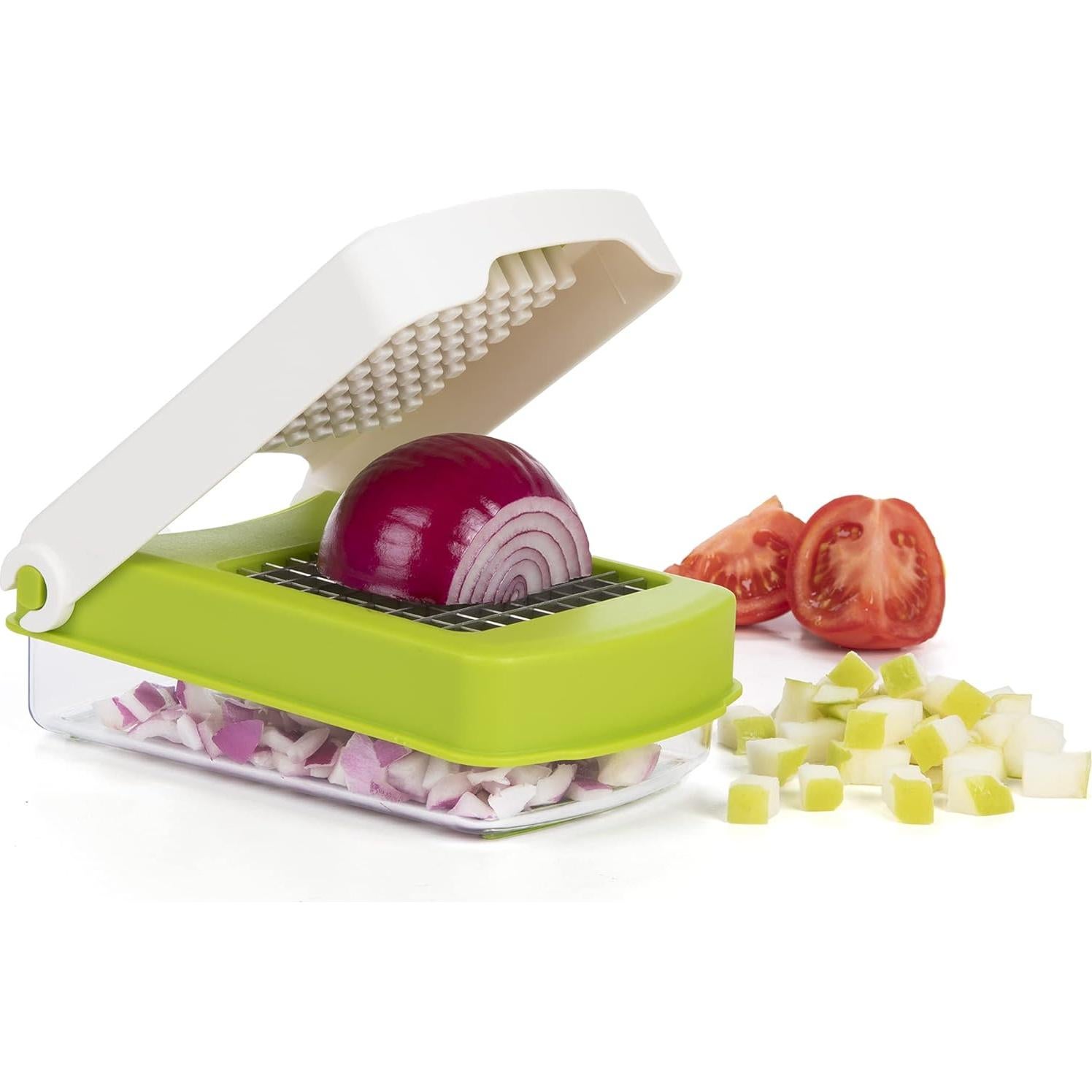 Cortador de Verduras Manual PrepWorks - Acero Inoxidable, 0.47L