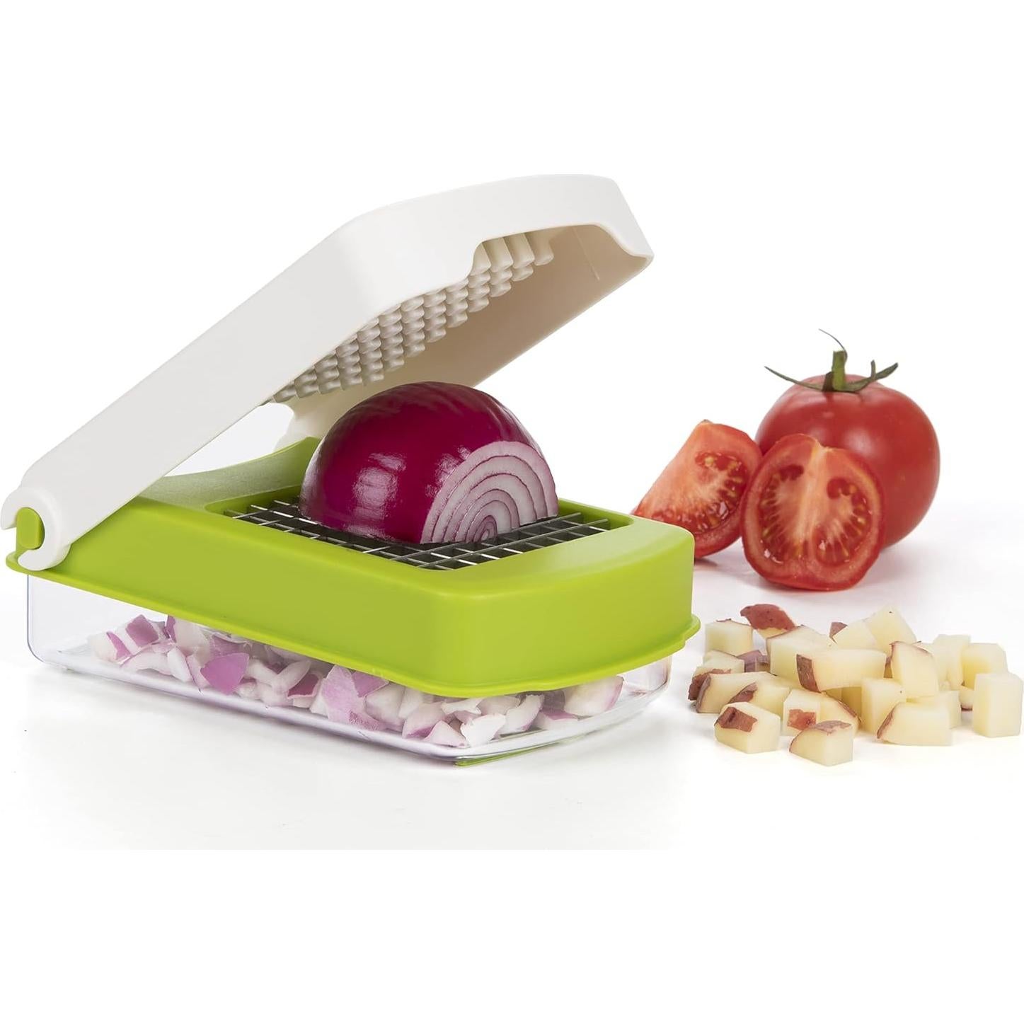 Cortador de Verduras Manual PrepWorks - Acero Inoxidable, 0.47L