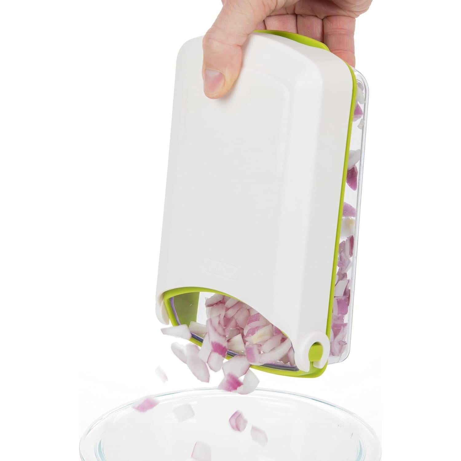 Cortador de Verduras Manual PrepWorks - Acero Inoxidable, 0.47L