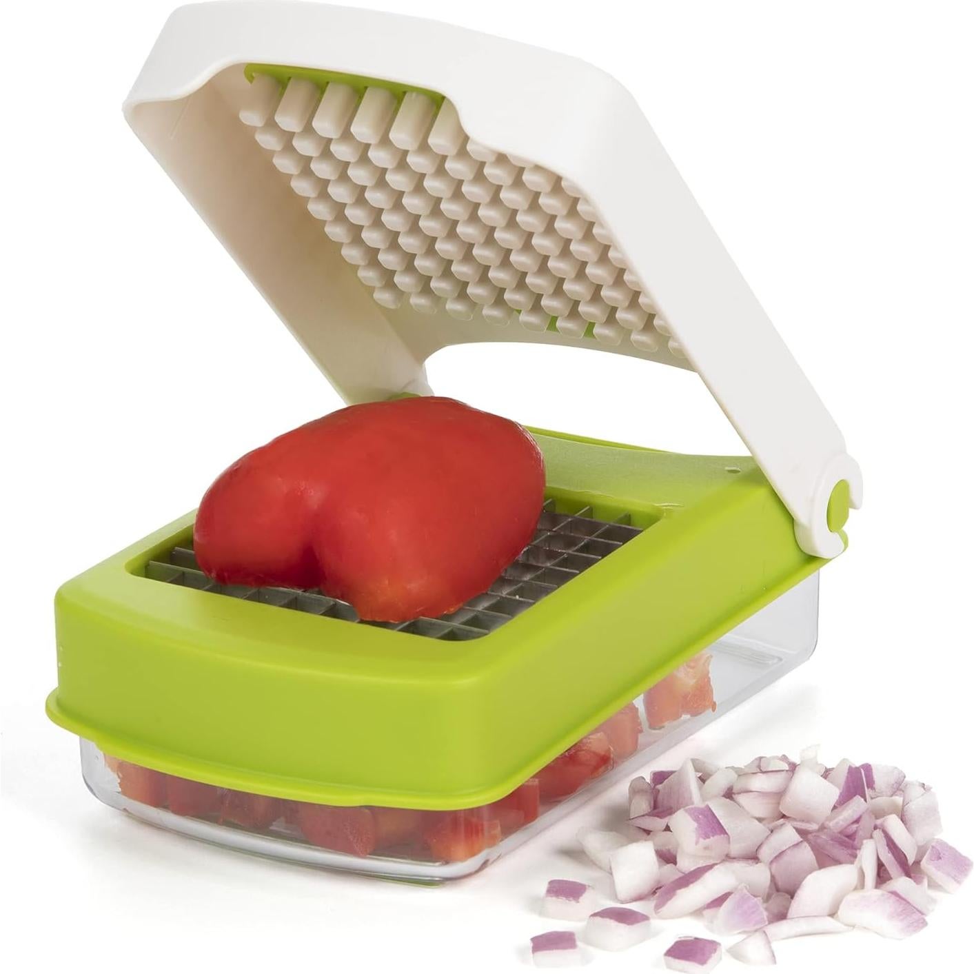Cortador de Verduras Manual PrepWorks - Acero Inoxidable, 0.47L