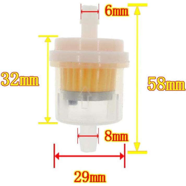 Manguera de combustible 30cm 6mm LIYYDS para motocicletas y ATV