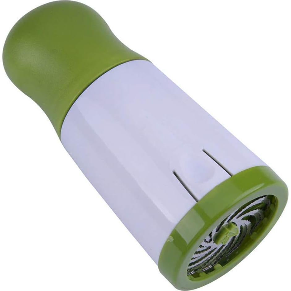 Picadora de Hierbas Manual Drhob - Acero Inoxidable, 17x6x7.3cm