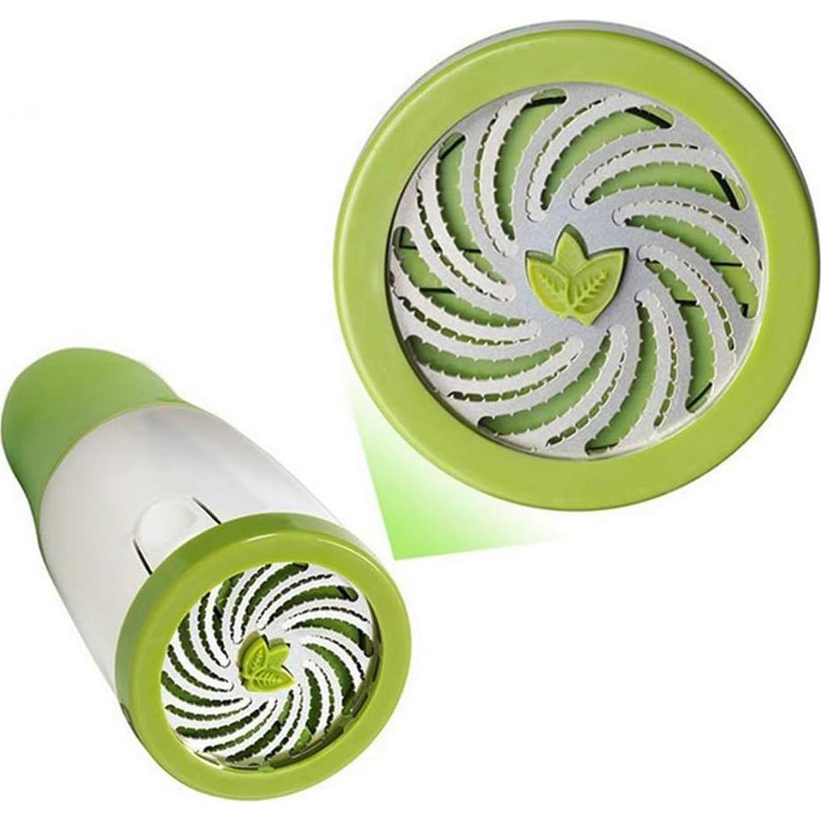 Picadora de Hierbas Manual Drhob - Acero Inoxidable, 17x6x7.3cm