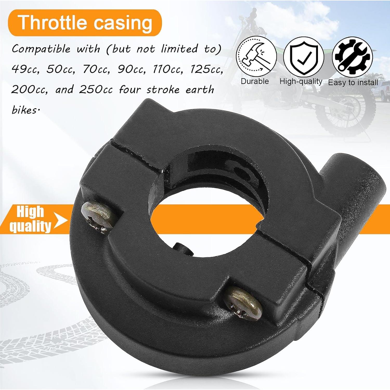 Carcasa Acelerador QAZAKY 2 Pcs 22mm para Motos 49cc-250cc