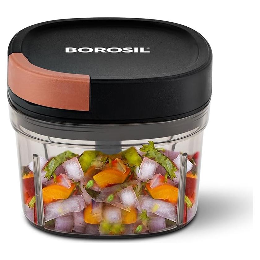 Cortador Manual Borosil EazyPull 600 ml con 3 Cuchillas