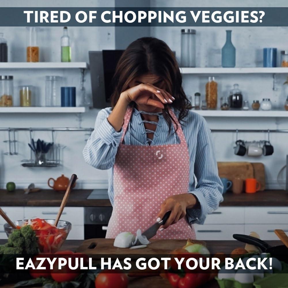 Cortador Manual Borosil EazyPull 600 ml con 3 Cuchillas