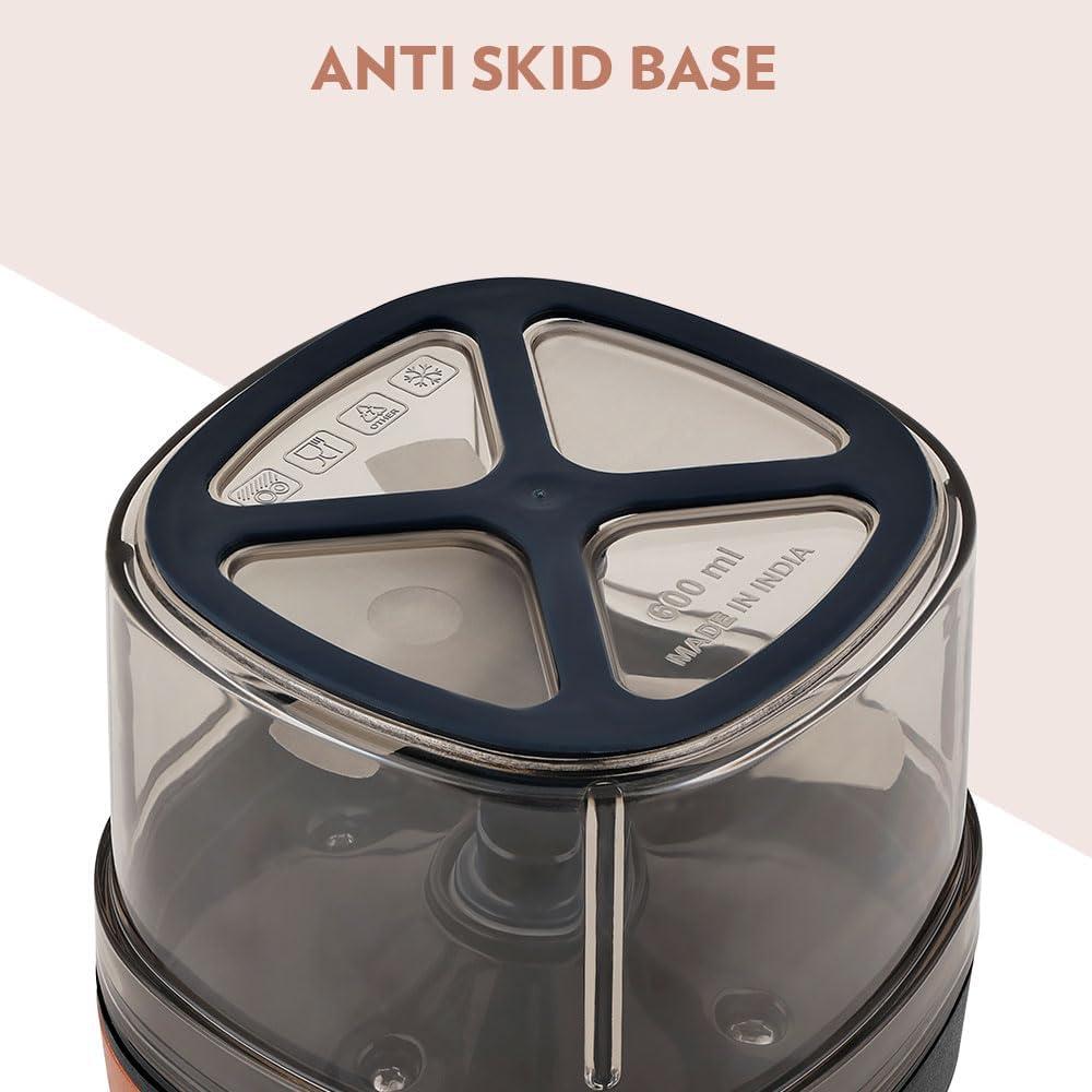 Cortador Manual Borosil EazyPull 600 ml con 3 Cuchillas